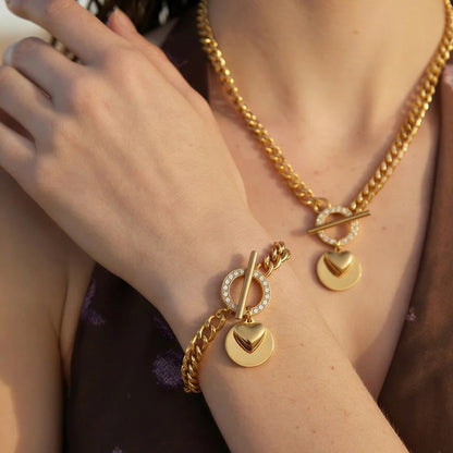 Conjunto Delévara - Colar e Pulseira