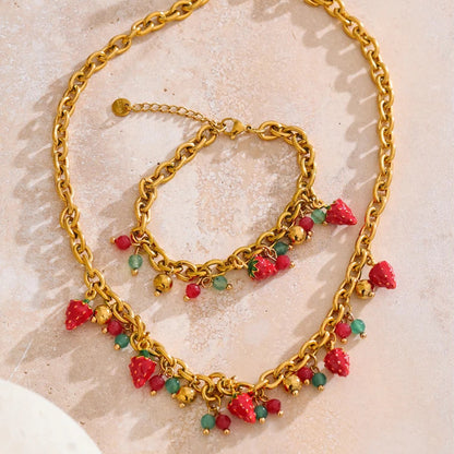 Conjunto Safira - Colar e Pulseira