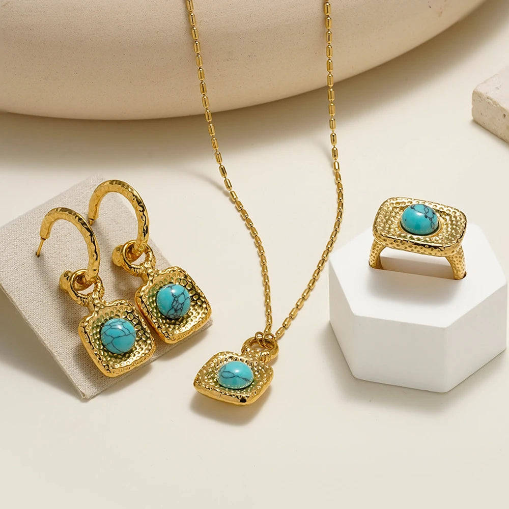 Conjunto Vellure - Brinco, Colar e Anel