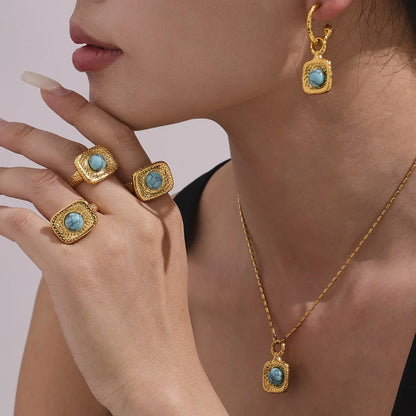 Conjunto Vellure - Brinco, Colar e Anel