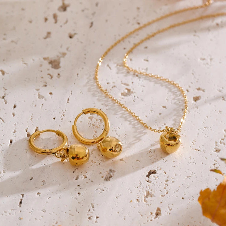 Conjunto Cristal -  Colar e Brinco