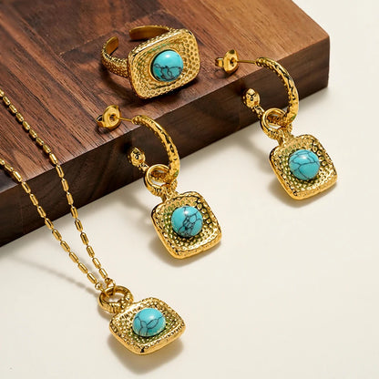 Conjunto Vellure - Brinco, Colar e Anel