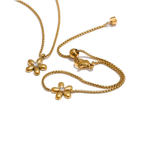 Conjunto Rosavellea - Colar e Pulseira