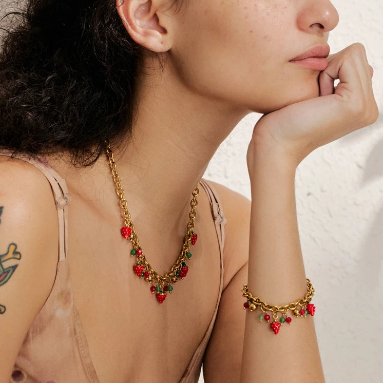 Conjunto Safira - Colar e Pulseira