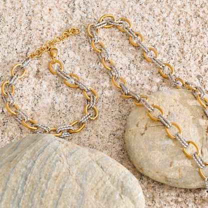 Conjunto Luminara - Colar e Pulseira