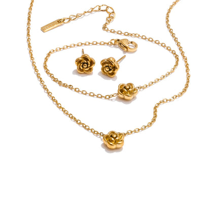 Conjunto Amadelle - Brinco, Colar e Pulseira