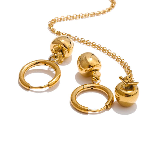 Conjunto Cristal -  Colar e Brinco