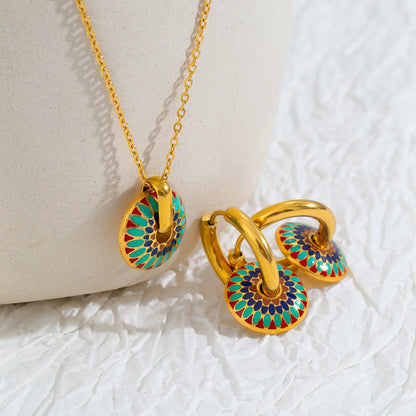 Conjunto Flor Pintada